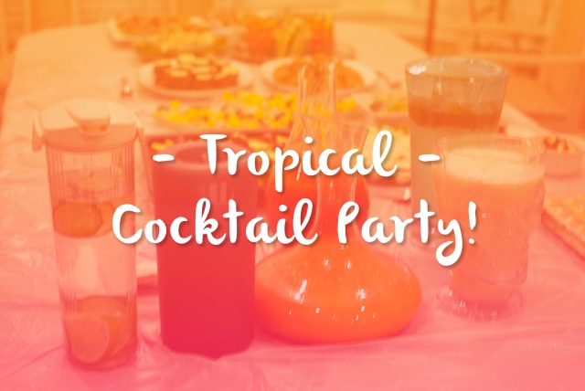 cocktail party drinks rum tropical